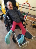 Julia of Znamyanka Orphanage is the Recipient of the wheelchair
